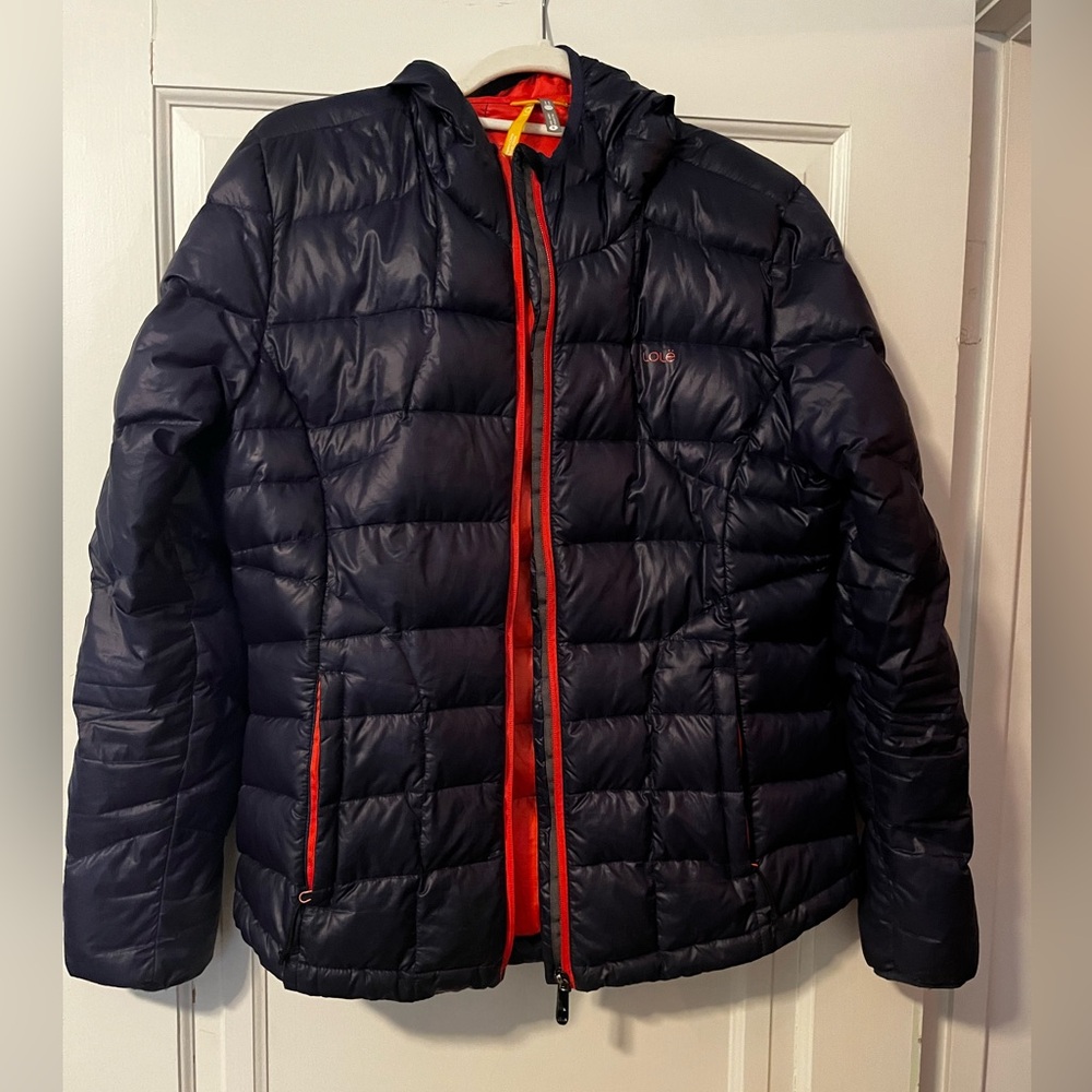 LOLE Purple Down Puffy Jacket Size Medium